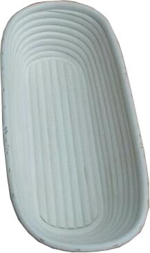 Oval 25cm Long Rattan Cane Banneton with Liner  Bread Dough Proving Proofing Basket Brotform