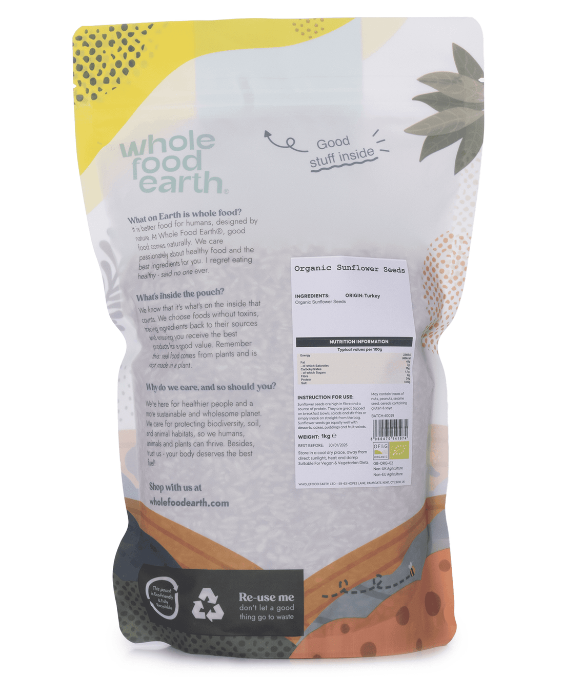 Organic Sunflower Seeds
